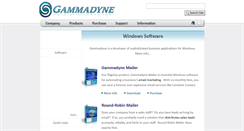 Desktop Screenshot of gammadyne.com